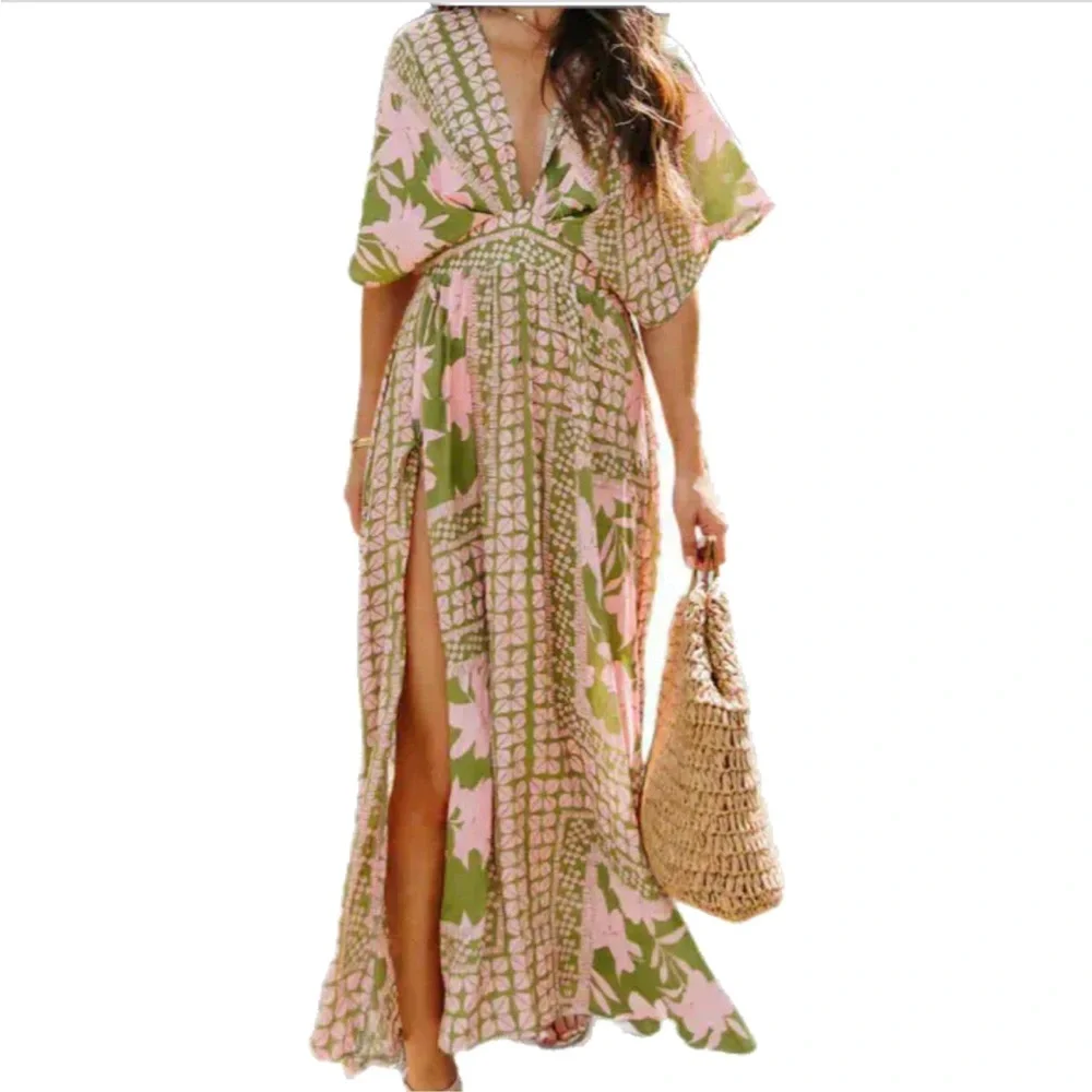 Vici A World to See floral slit dress in size M - Picture 5 of 13